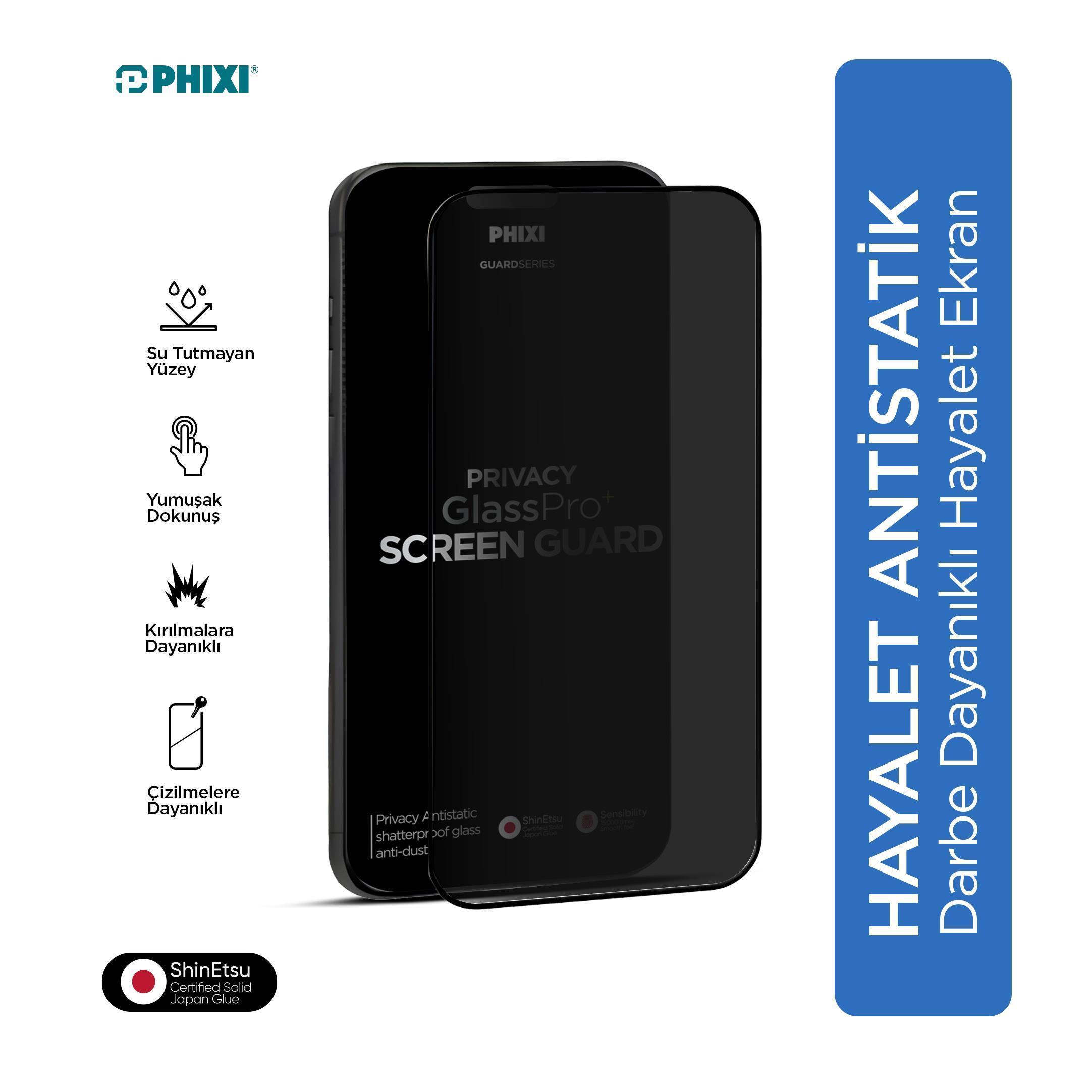 Phixi Premium Guard Hayalet Cam Ekran Koruyucu – iPhone 11 Uyumlu | Antistatik, Su Tutmaz, Tam Kaplama