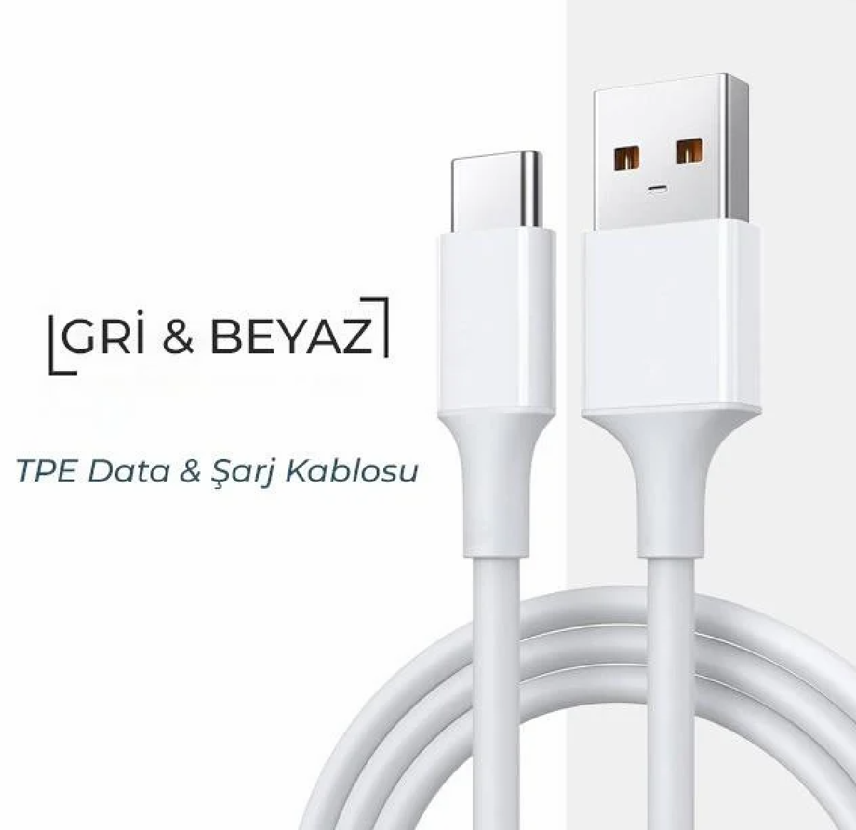 HEPU HP-435 USB to Type-C Kablo – 2 Metre, Yüksek Hızlı Şarj ve Veri Aktarımı