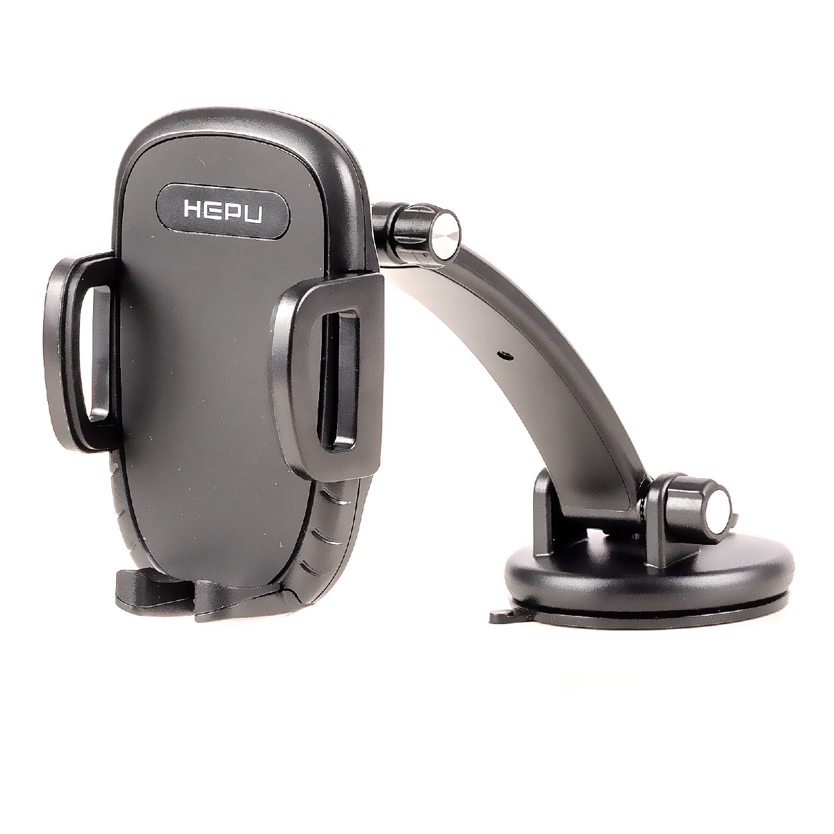 HEPU HP-A26 Uzun Kollu Araç İçi Telefon Tutucu – Vantuz Tabanlı + Torpido ve Cam Uyumlu