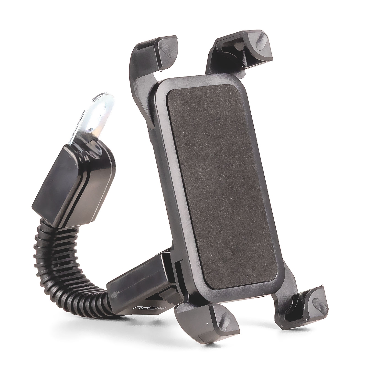 HEPU HP-A18 Motosiklet Dikiz Aynası Telefon Tutucu – Yaylı Kavrama + Esnek Boyun + 360° Dönebilir Başlık