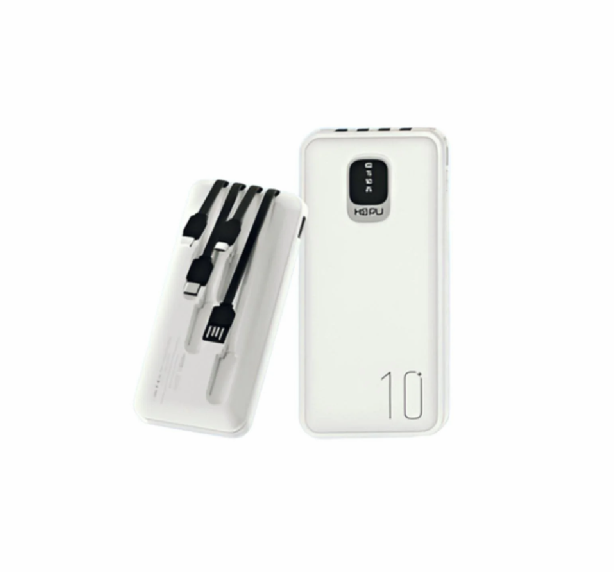 HEPU HP965 Powerbank – 10.000 mAh, Dahili Kablolu, Çoklu Çıkış Destekli