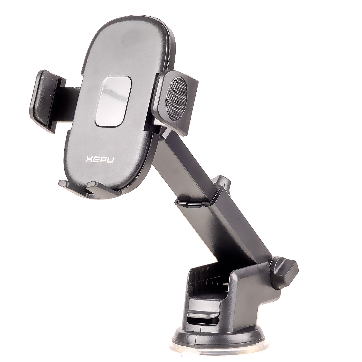 HEPU HP-A31 Uzatılabilir Kollu Araç İçi Telefon Tutucu – Ayarlanabilir Kıskaçlı, Güçlü Vantuz Taban (Cam   Torpido Uyumlu)