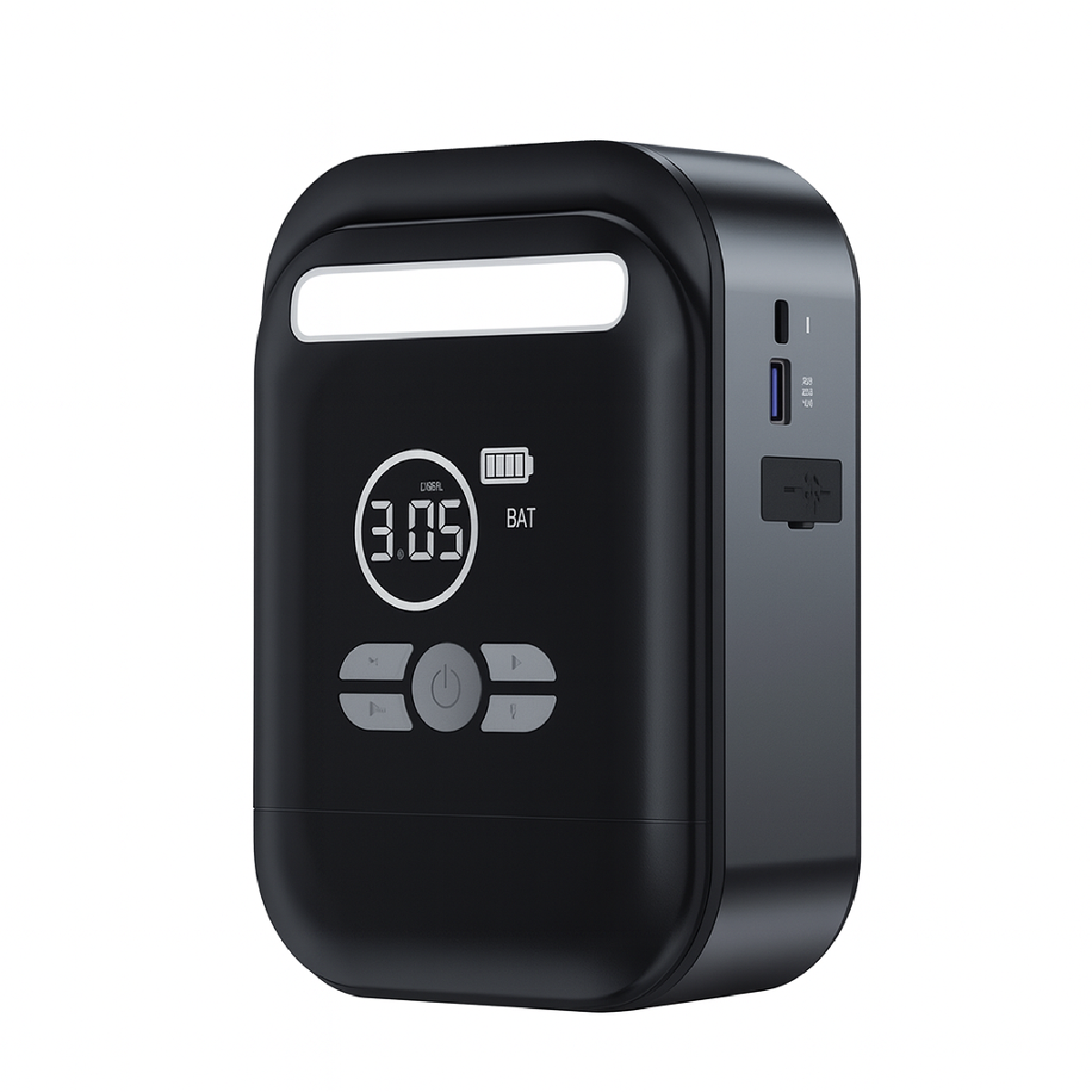 HEPU HP-M02 Çok Fonksiyonlu Jump Starter – 10000mAh, Dijital Ekran, Powerbank + Fener